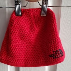 North Face Red Knit Camping Beanie